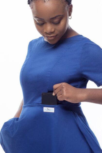 Women's Peplum Scrub Set — Peplum Top + Bootleg Pant